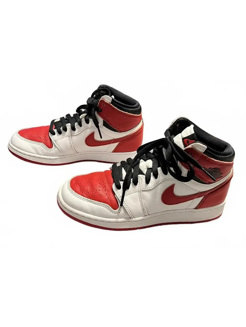 Nike Air Jordan 1 Retro High OG Heritage Red White Sneaker 6Y / Women's 7.5